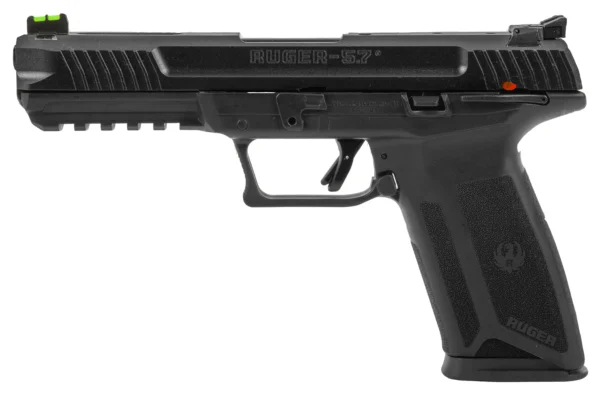 120912_O7BWF5 Ruger-57 Lightning Cut Slide 5.7x28mm FN Blue/Black Pistol
