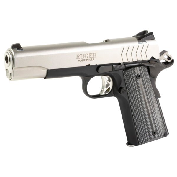 161595_M5E23B Ruger SR1911 Full-Size 9mm Stainless and Black Pistol