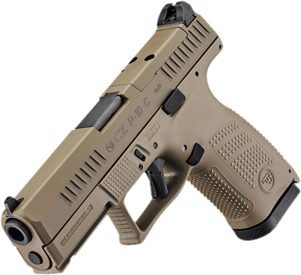 177764_7P67DU CZ-USA P-10 C Optics Ready 9mm FDE Cerakote Pistol