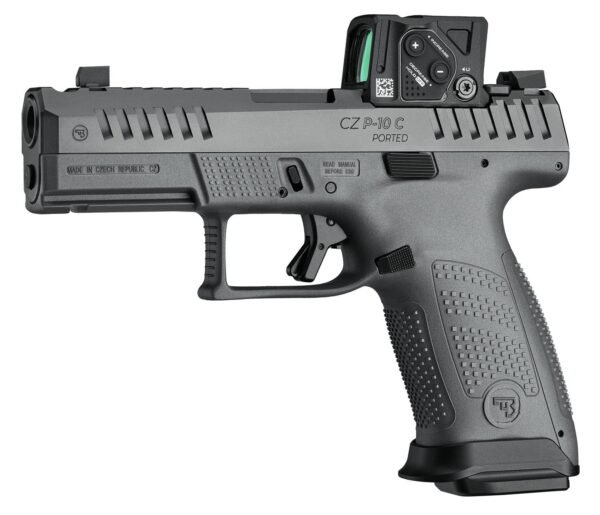 CZ P-10 C Compact Compensated 9mm Black Pistol w/ Aimpoint COA 3.5 MOA Red Dot