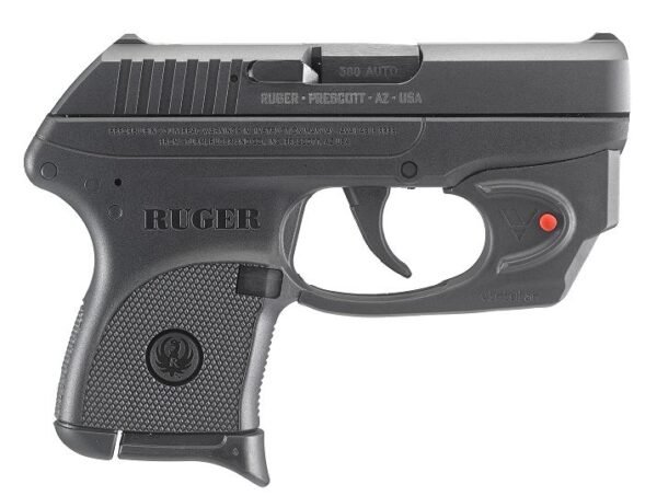 Ruger LCP 380 ACP Semi Auto Pistol, 6+1, w/Viridian Red Laser