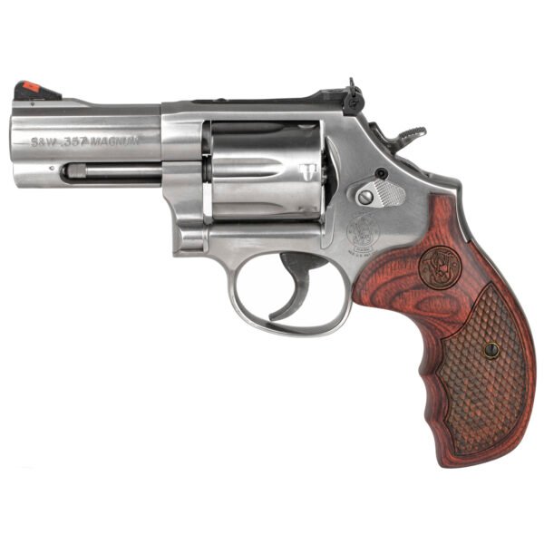 23987_4CS4ZW Smith & Wesson 686 Plus Deluxe 3 Inch .357 Mag Satin Stainless Steel Revolver