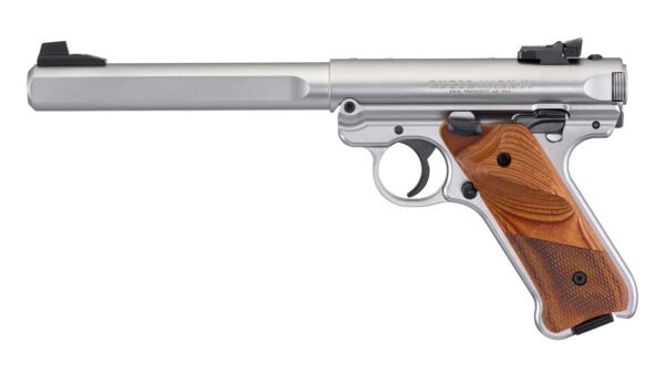 34252_FW9TDK Ruger Mark IV Competition .22 LR Stainless/Silver Pistol