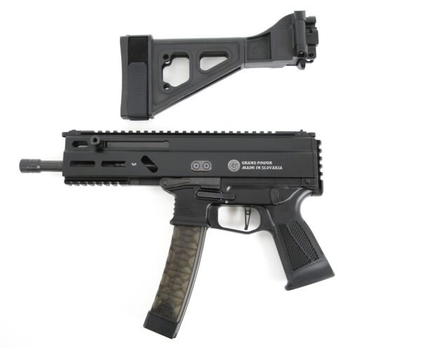 Grand Power Stribog SP9A1 SB Tactical Brace 9mm Blue/Black Pistol
