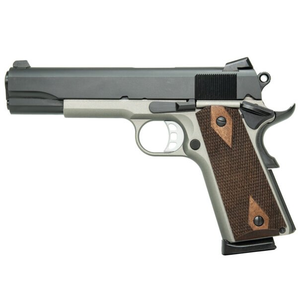 Tisas 1911-A1 Service Enhanced .45 ACP Gun Metal Gray Frame / Black Cerakote Slide 1911 Pistol