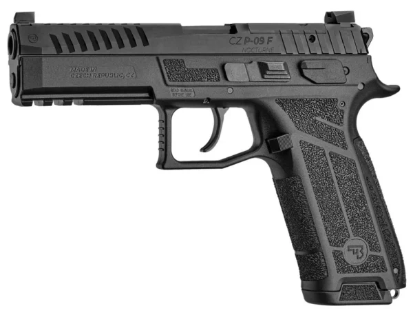 712028658 CZ-USA P-09 F Nocturne Full Size 9mm Black Pistol