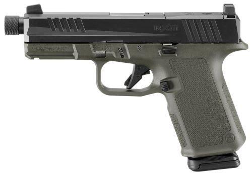 712031972_1 Ruger RXM 4.5-inch Threaded Optic-Ready 9mm Black FNC Nitride / OD Green Pistol