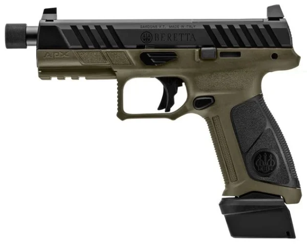 714028120_1 Beretta APX A1 Tactical Optics Ready 9mm OD Green Pistol
