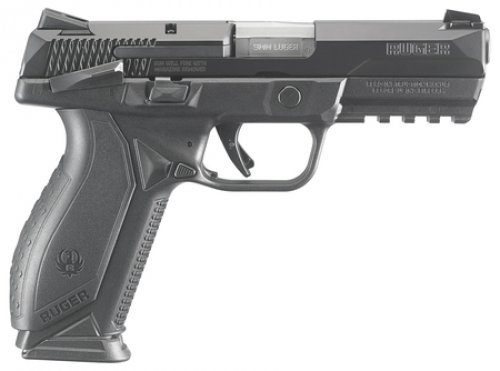 719009051 Ruger American Pistol Full-Size with Ambidextrous Thumb Safety 9mm Black Oxide Pistol