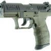 Walther P22 California Compliant .22 LR Olive Drab Green and Black Pistol