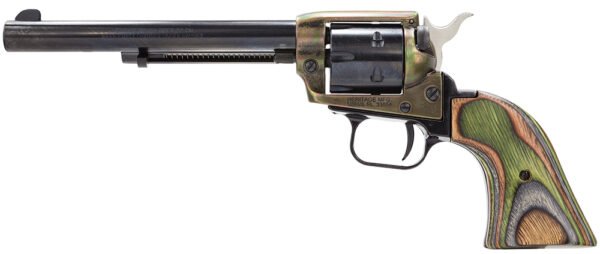 Heritage Manufacturing Rough Rider Jonny Boy Camo 6.5-inch .22 LR Blue/Black Revolver