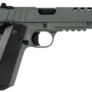 152728_2 Tisas 1911 Night Stalker Full-Size .45 ACP Platinum Grey Cerakote Pistol