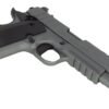 196080_P522RE Tisas 1911 Night Stalker SF Threaded Barrel .45 ACP Platinum Gray Cerakote Pistol