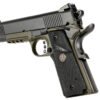 411562268_0B492R Tisas 1911 Duty MCO Full Size .45 ACP Black and OD Green Pistol