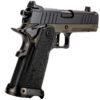 411562278_29AL6W Tisas 1911 Carry DS MCO Compensated Double-Stack 9mm Dark Green Cerakote Pistol